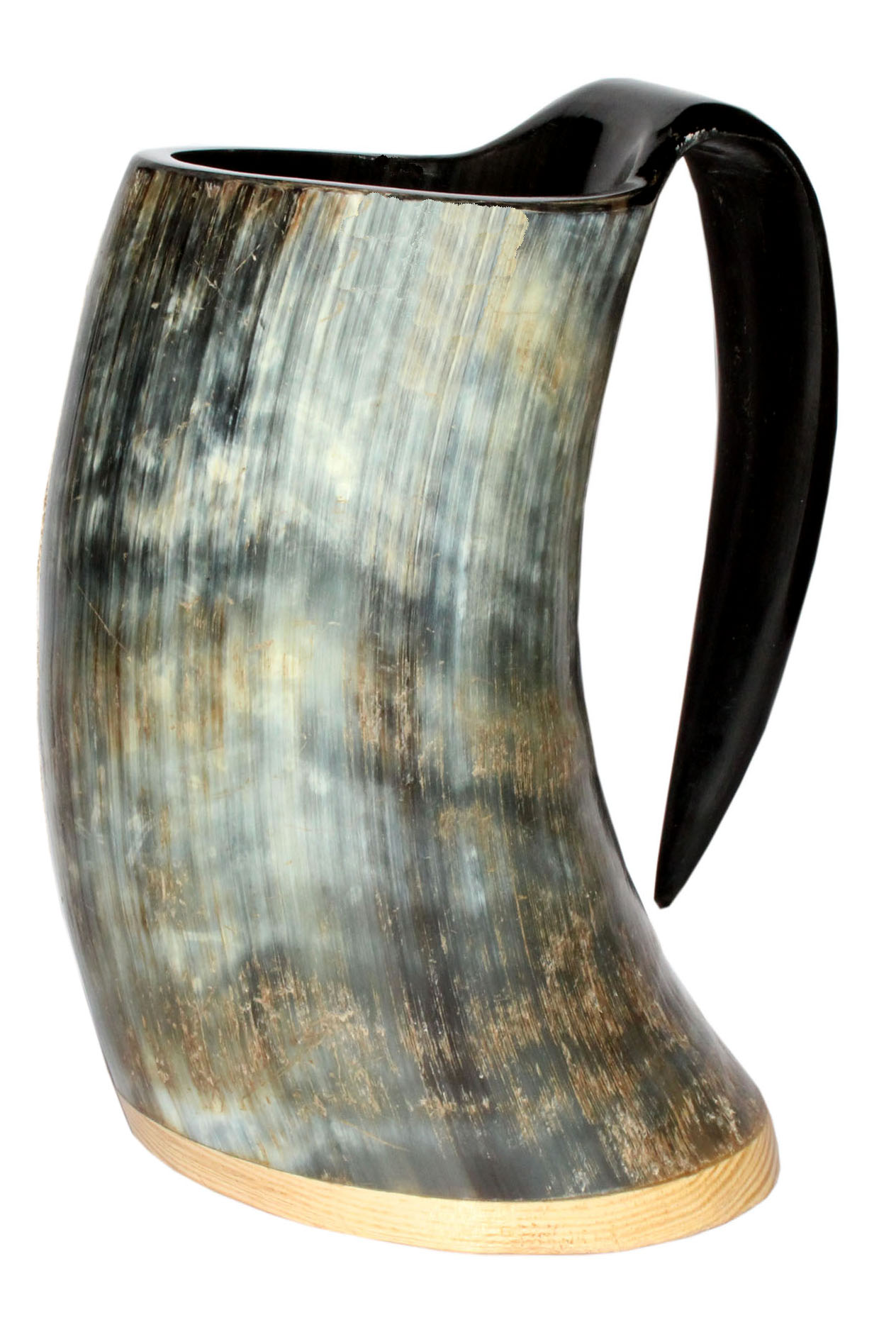 ZAHANAARA’s Vikings Valhalla Cup Drinking Horn Tankard Authentic Medieval Inspired drinking Mug tankard for beer wine mead ale (20oz)
